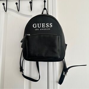 GUESS Black Backpack with Front Pocket